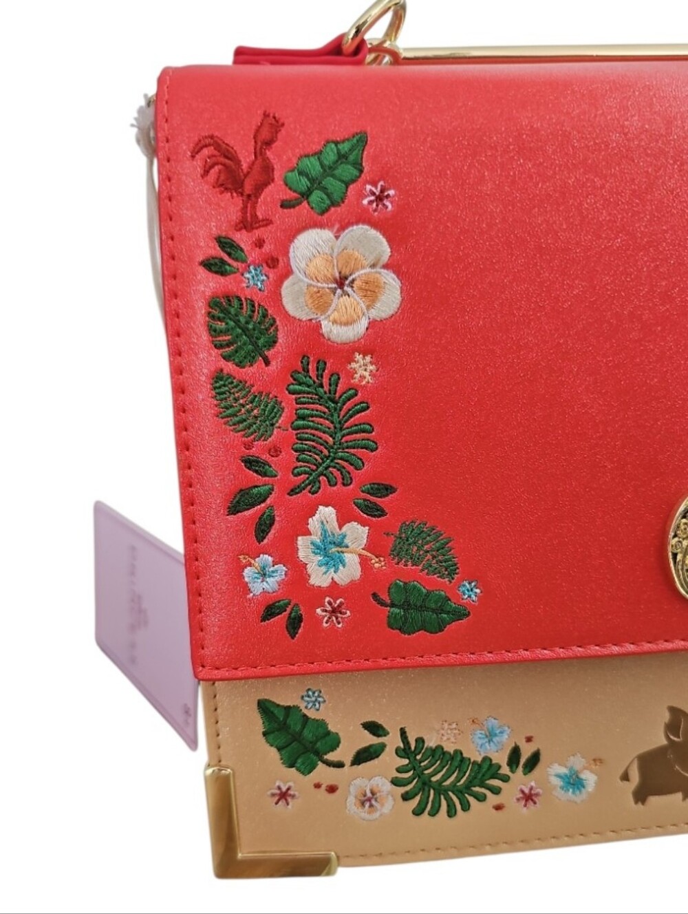 Disney Moana Loungefly Crossbody Bag NWT Embroidered Princess Top Handle Purse - Picture 9 of 14